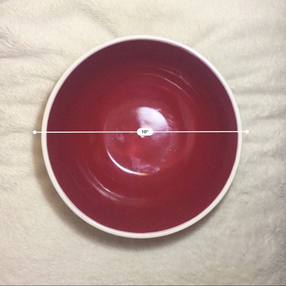 Rae Dunn MERRY CHRISTMAS XL Red Christmas Bowl NWT - Picture 4 of 5